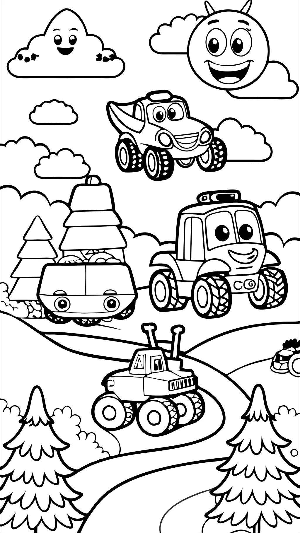 blaze and the monster machines coloring page